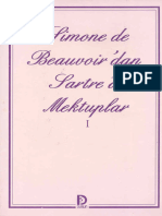 Simone de Beauvoir - Simone de Beauvoir'Dan Sartre'a Mektuplar I