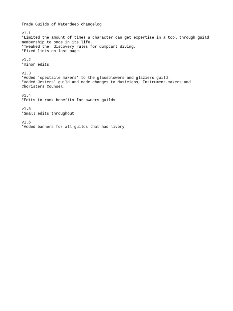 2060943 trade guilds of waterdeep changelog v1 6 pdf