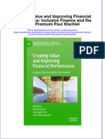 Creating Value And Improving Financial Performance Inclusive Finance And The Esg Premium Paul Wachtel full chapter