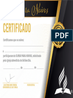 CERTIFICADO CURSO PARA CURSO DE NOIVOS