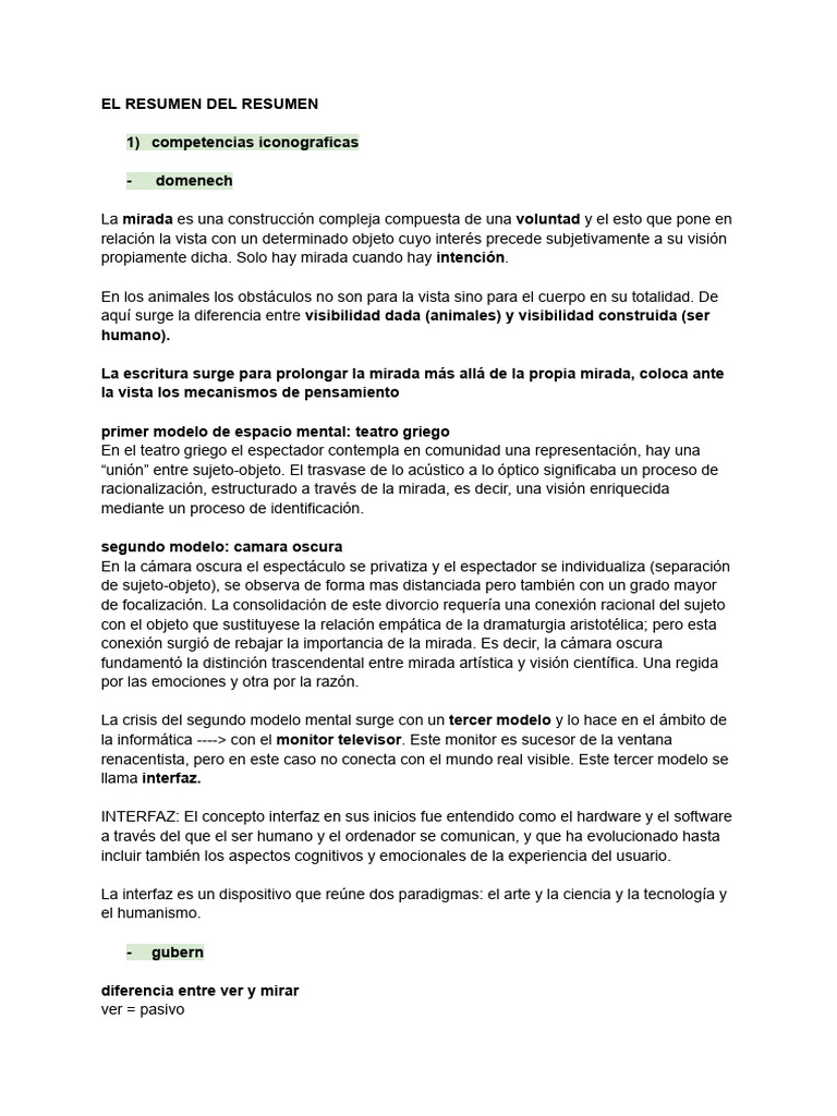 EL RESUMEN DEL RESUMEN Comu1 | PDF | Percepción | Infografia