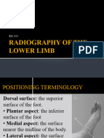 Radiography of The Lower Limb-Foot