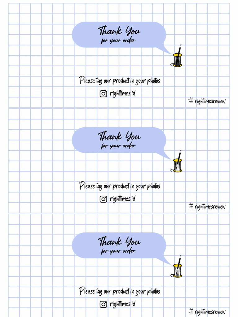 Print Thank You Card | PDF