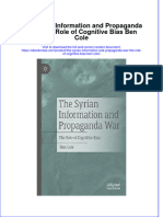 The Syrian Information And Propaganda War The Role Of Cognitive Bias Ben Cole  ebook full chapter