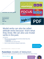 Grammar B2+ - 5 Modals in The Past