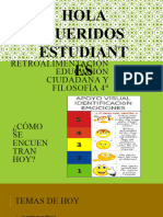 Retroalimentación Educación Ciudadana y Filosofía 4° Medio