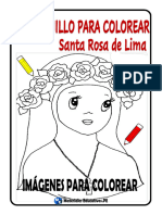 Cuadernillo para Colorear Santa Rosa de Lima