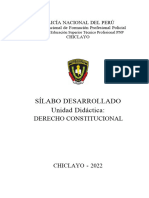 3-Silabo DESARROLLLADO  DERECHO CONSTITUCIONAL -I-2022