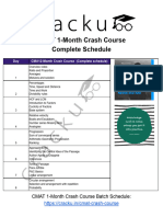 CMAT 2-Month Crash Course Complete Schedule