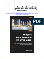 Multiplayer Game Development With Unreal Engine 5 For John Malkovec Marco Secchi Download PDF Chapter
