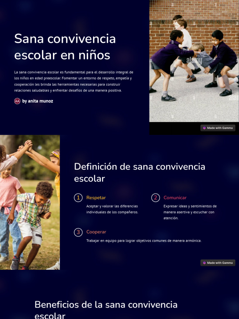 Fomentando la Sana Convivencia Escolar | PDF | Empatía | Educación de ...