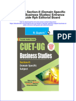 Cuet Ug Section Ii Domain Specific Subject Business Studies Entrance Test Guide Rph Editorial Board full chapter