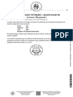 CERTIFICADO NÚMERO: 06229C0324C96: Asientos Marginales