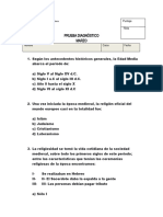 Prueba Diagnóstico 8° Básico