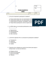 Prueba Diagnóstico 4° Medio