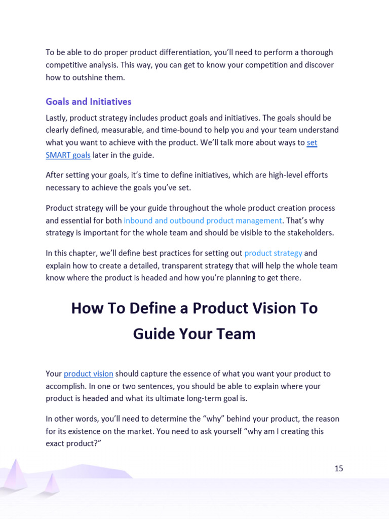 Product Strategy & Vision Guide | PDF | Target Audience | Goal