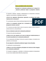 Examen Primer Parcial de Orientación Vocacional