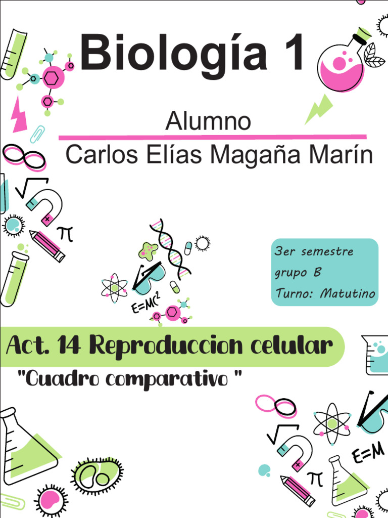 Act.14 Reproduccion Celular - 3BM - Magaña - Carlos | PDF