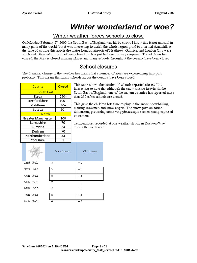 Task14b Hodder Education ICT Chapter 14 | PDF | Weather | Earth Sciences