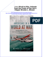 Americans in A World at War Intimate Histories From The Crash of Pan Ams Yankee Clipper Brooke L Blower Full Chapter