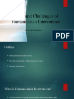 Risks and Challenges of Humanitarian Intervention
