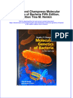 Snyder And Champness Molecular Genetics Of Bacteria Fifth Edition Edition Tina M Henkin full download chapter
