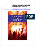 Social Psychology and Human Nature Brief 4Th Edition Baumeister Full Download Chapter