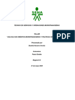 Taller Ata9 - Cálculo de Créditos Microfinancieros y Políticas Organizacionales