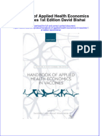 Handbook of Applied Health Economics in Vaccines 1St Edition David Bishai Full Chapter