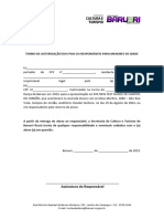 DECLARAÇÃO DE RETORNO COM O RESPONSÁVEL CAMPOS do jordão