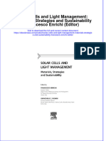 Solar Cells and Light Management Materials Strategies and Sustainability Francesco Enrichi Editor Full Download Chapter