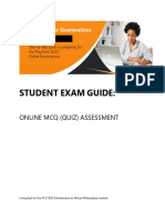 PLS1502 MyExam Student Help Guide - Randomised MCQ