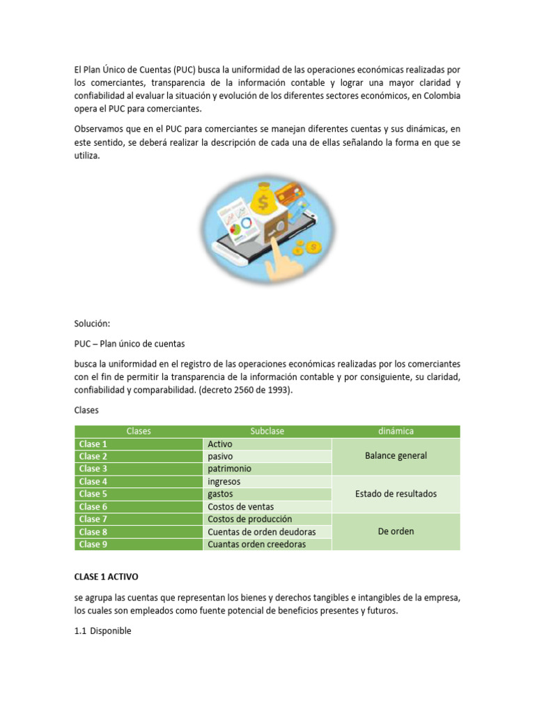 El Plan Único de Cuentas | PDF | Business | Contabilidad