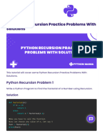 11+ Python Recursion Practice Problems With Solutions - Python Mania