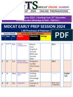 Mdcat Early Prep Session 2024
