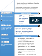 Curriculum Vitae Jose Leonel Nuevo