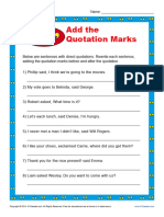 Add Quotation Marks - Questions Only