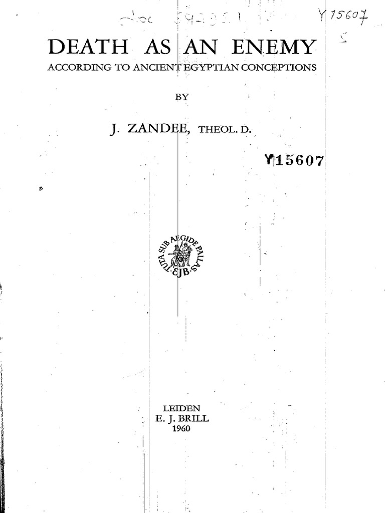 Zandee - Death As An Enemy | PDF