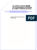 Handbook of Silicon Based Mems Materials and Technologies 3Rd Edition Markku Tilli Mervi Paulasto Krockel Full Chapter