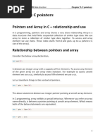 ASD Course - Chap9 - Pointers and Array in C - Relationship and Use