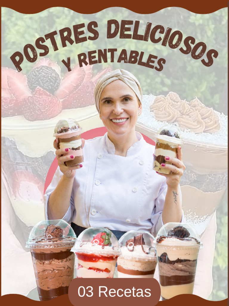 03 Recetas de Postres en Vasos | PDF | Chocolate | Merengue