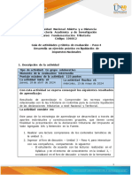 Guía de Actividades y Rúbrica de Evaluación - Unidad 3 - Paso 4 - Desarrolla Un Ejercicio Práctico en Liquidación de Impuestos Nacionales..