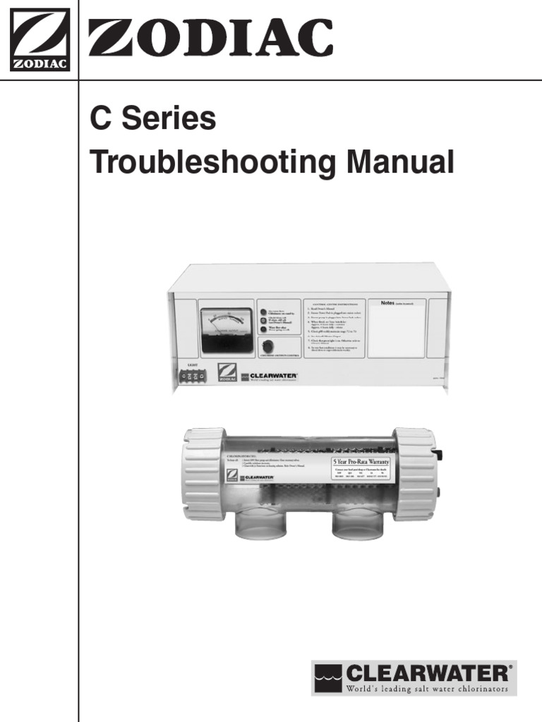 C Series Chlorinator Troubleshooting Guide | PDF | Electrical Connector ...