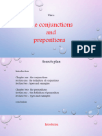 Conjunctions and Prepositions