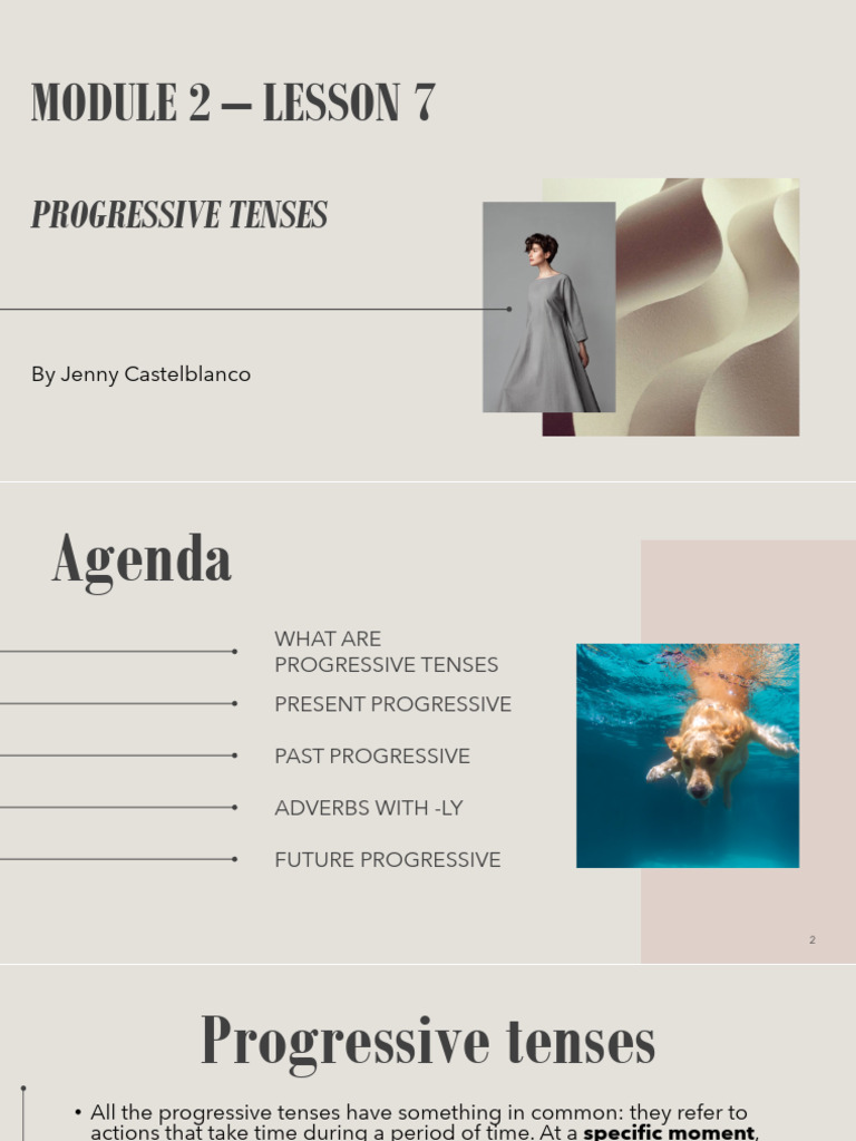 Understanding Progressive Tenses | PDF | Adverb | Grammatical Tense