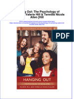 Hanging Out The Psychology of Socializing Valerie Hill Tennille Nicole Allen Hill Full Chapter