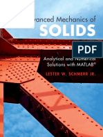 Advanced Mechanics of Solids Analytical and Numerical Solutions With MATLAB