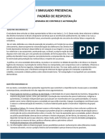 I Simulado Presencial - Engenharia de Controle e Automação