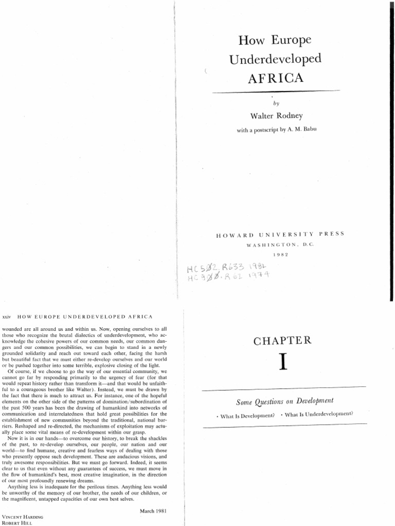 How Europe Underdeveloped Africa | PDF | Capitalism | Socialism