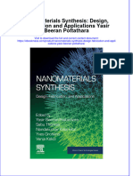 Nanomaterials Synthesis Design Fabrication and Applications Yasir Beeran Pottathara Download PDF Chapter